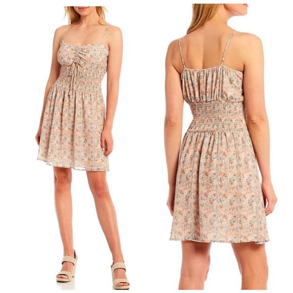 Shabby Chic NWT $128 The Marley Smudge Floral Cottagecore Mini Dress Womens Med - Picture 2 of 13